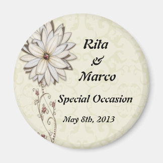 Elegant Floral Special Occasion Design Magnet