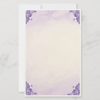 Elegant Floral Stationery Paper