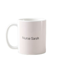 Elegant Floral Stethoscope Watercolor Nurse Coffee