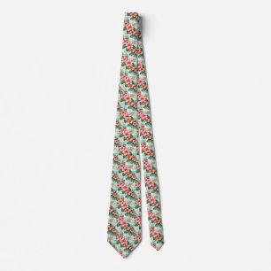 Elegant floral stripe tie