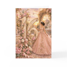 Elegant Floral Sweet 16 Birthday Card for Her