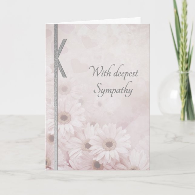 Elegant Floral Sympathy Card (Front)