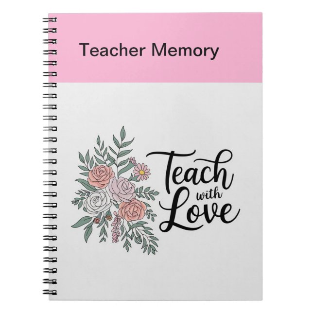 Elegant Floral Teacher’s Notebook (Front)