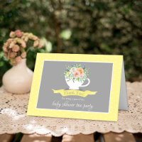 Elegant Floral Teacup Baby Shower Tea Party