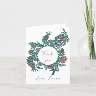 Elegant Floral Thank You Card