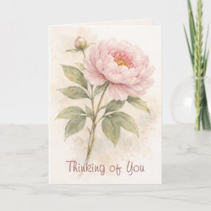 Elegant Floral Thinking Of You Card