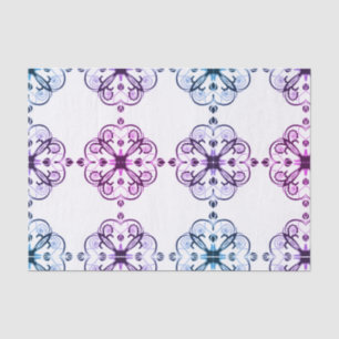 Elegant Floral Tissue Paper Retro