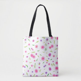 Elegant Floral Tote Bag – Hand-Painted Design