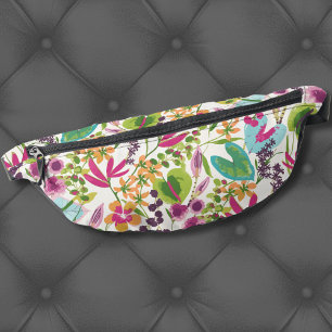 Elegant Floral Tropical Bum Bags