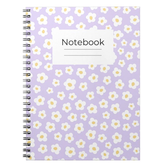 Elegant floral vibes  notebook (Front)