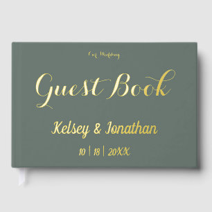Elegant Floral Vine Guest Book