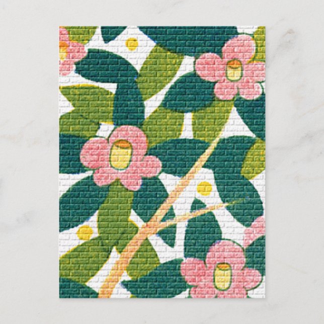 Elegant Floral & Vines Postcard (Front)