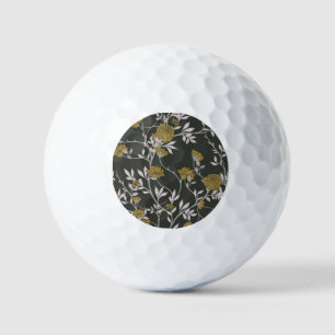 Elegant floral: vintage pattern design. golf balls