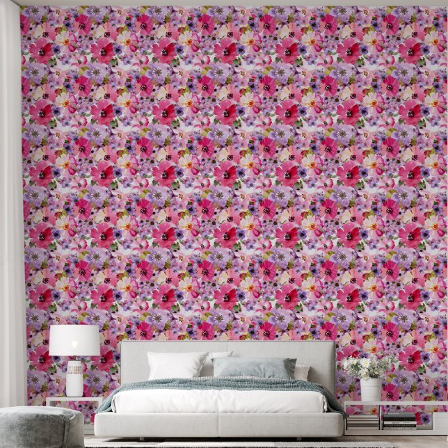 Elegant Floral  Wallpaper (Bedroom)