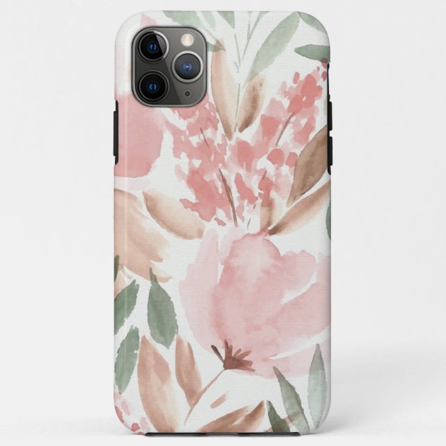 Elegant Floral Watercolor Case-Mate iPhone Case (Back)