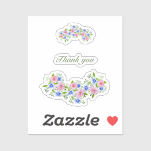 Elegant floral watercolor decoration pattern