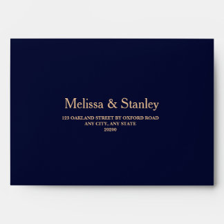 Elegant Floral Watercolor Greenery Wedding Envelope