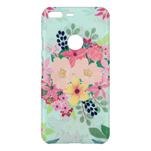 Elegant Floral Watercolor Paint Mint Girly Design Uncommon Google Pixel XL Case