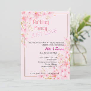 Elegant Floral Wedding 007 by Nasrin Invitation
