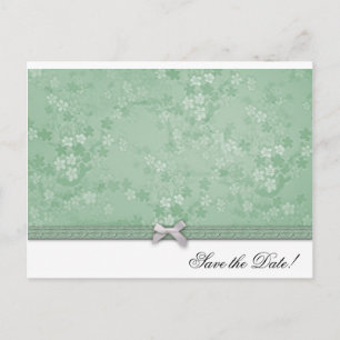 Elegant floral Wedding Announcement Postcard