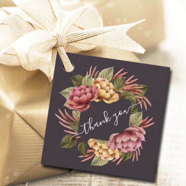 Elegant Floral Wedding Favour Tags (Creator Uploaded)