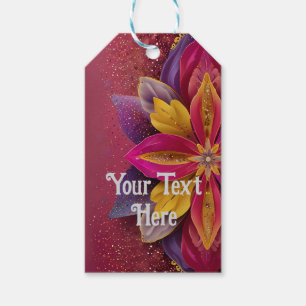 Elegant Floral Wedding Gift Tags