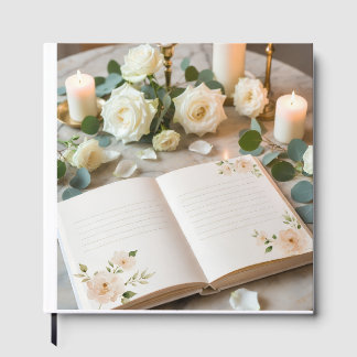 Elegant Floral Wedding Guest Book