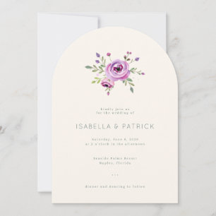 Elegant Floral Wedding Invitation