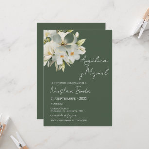 Elegant Floral Wedding Invitation