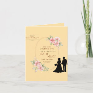Elegant Floral Wedding Invitation 