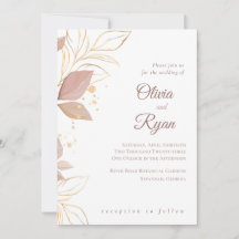 Elegant Floral Wedding Invitation
