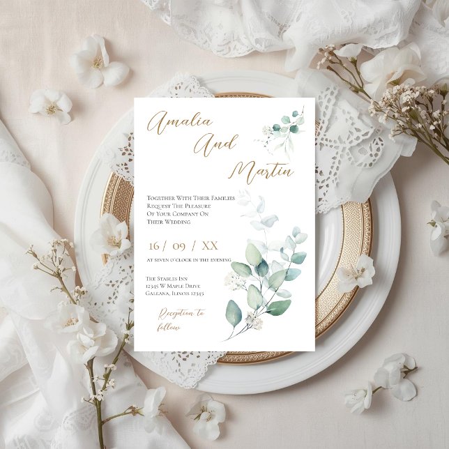 Elegant Floral Wedding Invitation (Creator Uploaded)