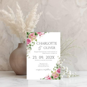 Elegant Floral Wedding Invitation