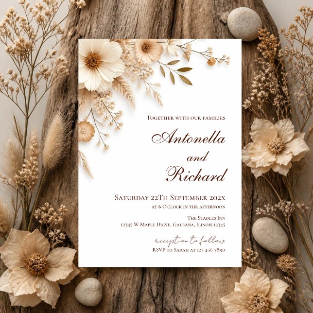 Elegant Floral Wedding Invitation (Creator Uploaded)