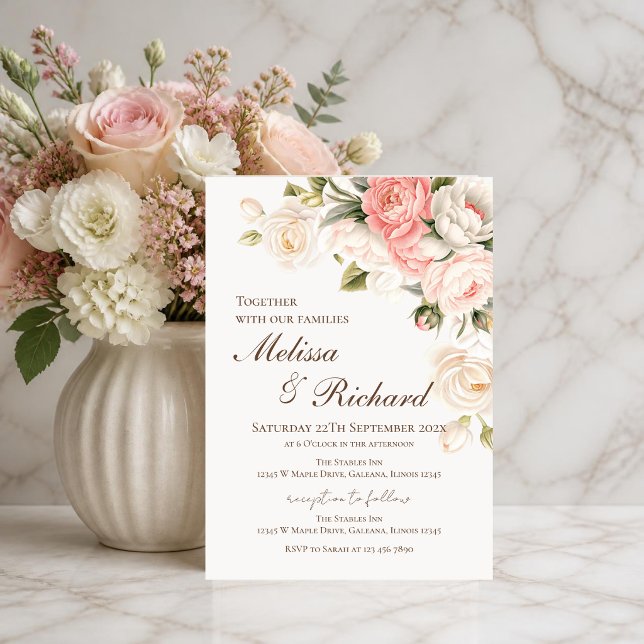 Elegant Floral Wedding Invitation (Creator Uploaded)