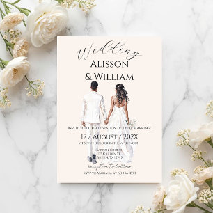 Elegant Floral Wedding Invitation