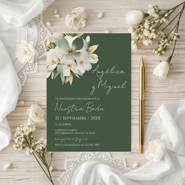 Elegant Floral Wedding Invitation (Creator Uploaded)