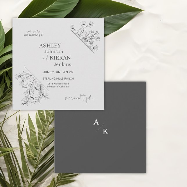 Elegant Floral Wedding Invitation (Creator Uploaded)