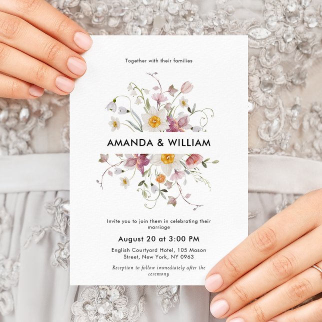 Elegant Floral Wedding Invitation (Creator Uploaded)