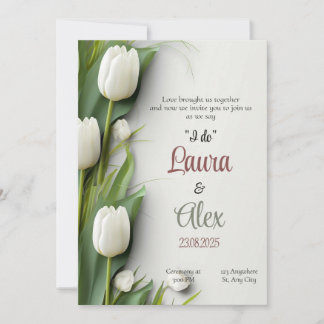 Elegant Floral Wedding invitation