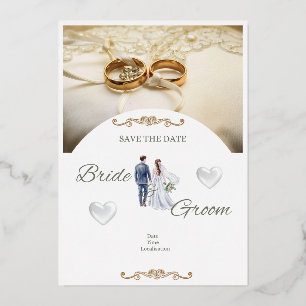Elegant Floral Wedding Invitation Card