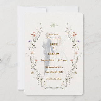 Elegant Floral Wedding Invitation | Romantic