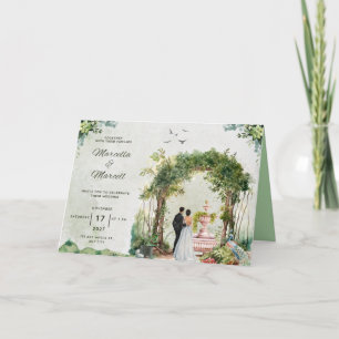 Elegant Floral Wedding Invitation Template