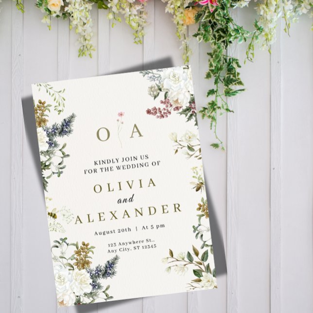 Elegant Floral Wedding Invitation | Watercolor (Creator Uploaded)