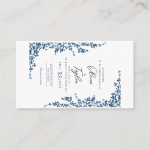 Elegant Floral Wedding Invitation with Gold