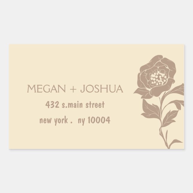 Elegant Floral Wedding Labels -2 (Front)