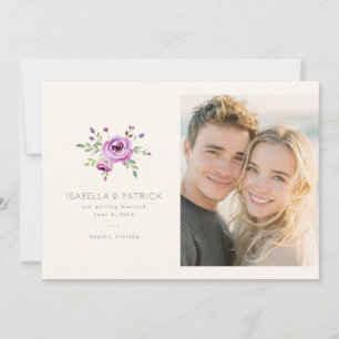 Elegant Floral Wedding Save the Date