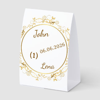 Elegant Floral Wedding Table Number Sign - Persona