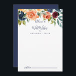 Elegant Floral Wedding Well Wishes Advice Card<br><div class="desc">This elegant floral wedding well wishes advice card is perfect for a modern wedding. The design features neatly hand-drawn bouquets of pink, blush, yellow, burgundy, red, indigo flowers and green foliage, inspiring natural beauty. These cards are perfect for a wedding, bridal shower, baby shower, graduation party & more. Personalise the...</div>