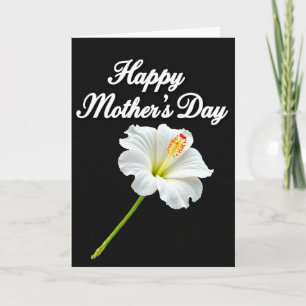 Elegant Floral White Card